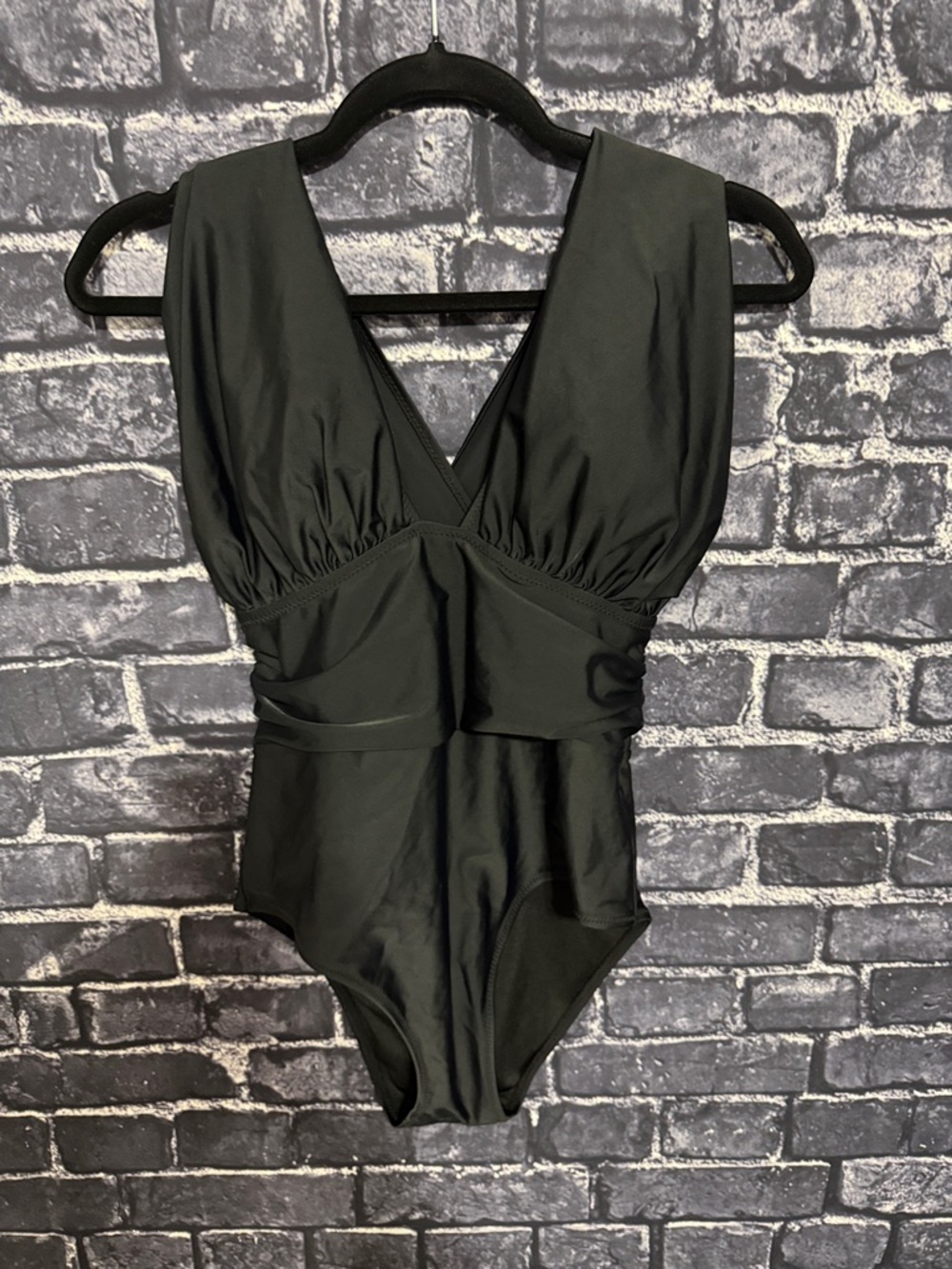 Black Cross Back Swimsuit